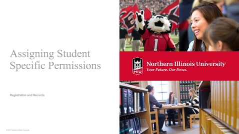 Thumbnail for Schedule of Classes-Assigning Student Specific Permissions