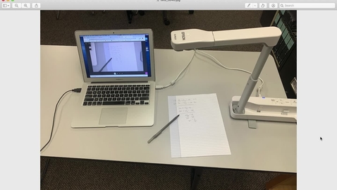 Thumbnail for Using a Document Camera with Collaborate, Teams, and Kaltura