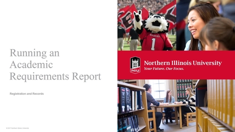 Thumbnail for Running an Academic Requirements Report