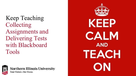 Thumbnail for Collecting Assignments and Delivering Tests with Blackboard Tools