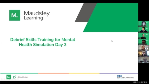 Thumbnail for Essential debrief skills 18th &amp; 19th Jan '23 video1765624600