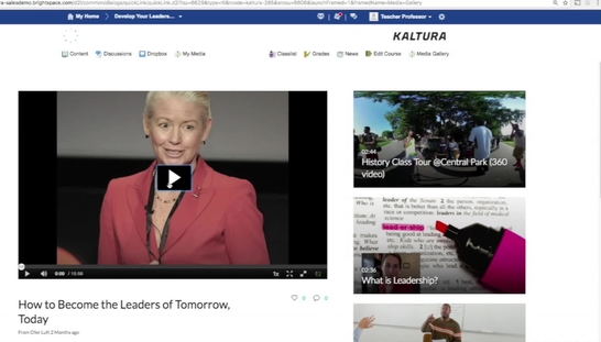 BrightSpace LMS Walkthrough