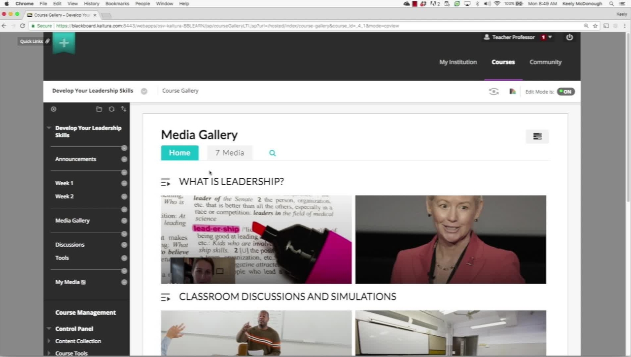 Blackboard LMS Walkthrough