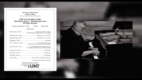 Thumbnail for Dan Haerle Trio | September 13, 2014