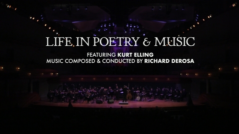 Thumbnail for entry &quot;Life in Poetry &amp; Music&quot; featuring Kurt Elling - UNT Studio Orchestra | March 11, 2022