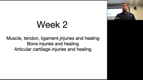 Thumbnail for entry Lecture 2: Muscle, tendon, ligament and bone healing