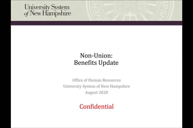 USNH Benefits Update