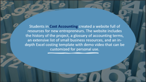 Thumbnail for entry Website PowerPoint (Slide 1) - Cost Accounting