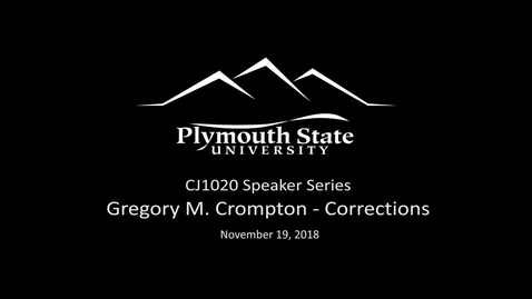 Thumbnail for entry 111918 CJ1020 Speaker Series - Corrections
