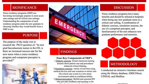 Thumbnail for Implementation of a Nurse Residency Program in the ED
