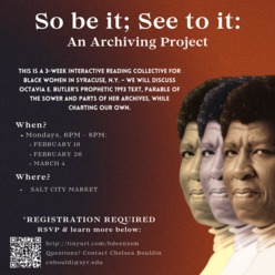 So Be It; See To It: An Archiving Project - Syracuse University Videos