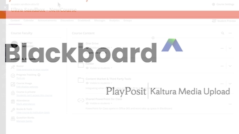 Thumbnail for PlayPosit | Kaltura Upload