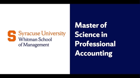 Thumbnail for Whitman Graduate Programs: Professional Accounting