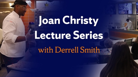 Thumbnail for Derrell Smith '10, G'13 delivers 2025 Joan Christy Lecture