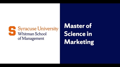 Thumbnail for Whitman M.S. Marketing On-Campus Graduate Program