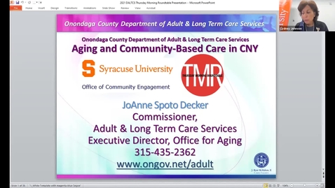 Thumbnail for entry Thursday Morning Roundtable: Aging and Community-Based Care in Central New York