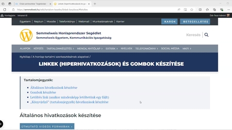 Thumbnail for WordPress útmutató: tartalomjegyzék készítése