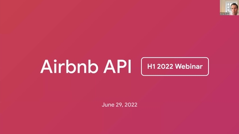 Thumbnail for Airbnb API -- H1 2022 Partner Webinar