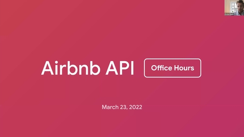 Thumbnail for entry Airbnb API Q1 2022 General Office Hours