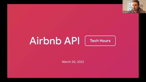 Thumbnail for entry Airbnb API Tech Office Hours - API Versioning (3/30/2022)