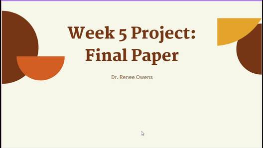 PSY4560 Week 5 Project: Final Paper