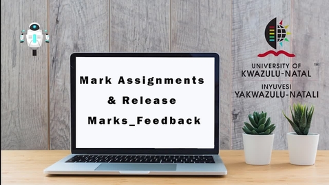 Thumbnail for entry Mark Assignments &amp; Release Marks - Feedback