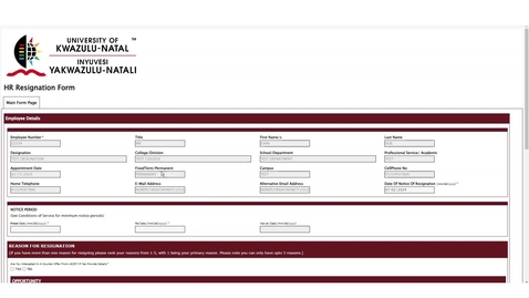 Thumbnail for HR Resignation System - Employee Walkthrough