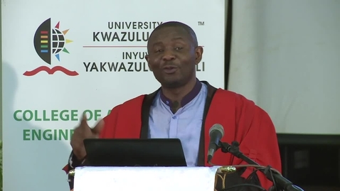 Thumbnail for Inaugural Lecture - Prof G Kana