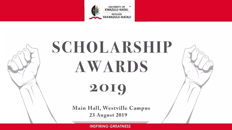 Thumbnail for entry UKZN Scholarship Awards 2019