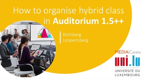 Thumbnail for entry How to organise hybrid class in Auditorium 1.5++? (CK+CL)