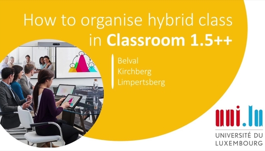 How to organise hybrid class in Classroom 1.5++? (CB+CK+CL)