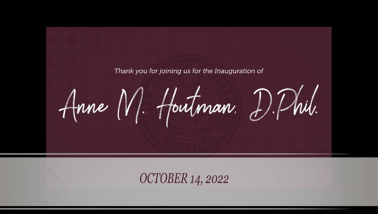 Inauguration of Anne Houtman, Oct. 14, 2022.mov