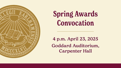 Thumbnail for Spring Awards Convocation 2025