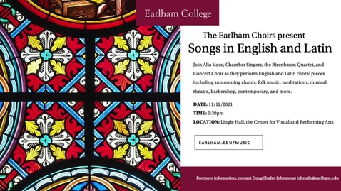 Thumbnail for Fall 2021 Choral Concert 