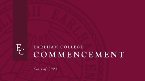 Thumbnail for entry Earlham Commencement 2023