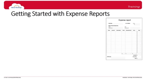 Thumbnail for Getting Started With Expense Reports