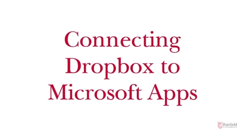 Thumbnail for Connecting Dropbox to Microsoft Apps
