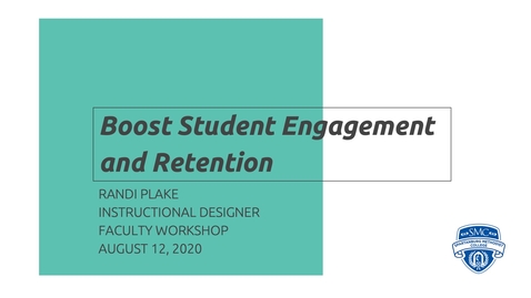 Thumbnail for Faculty Workshop: Boost Student Engagement and Retention