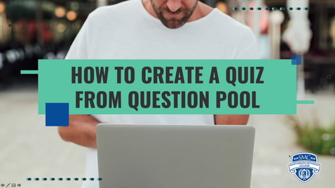 Thumbnail for entry Brightspace Basics: How to Create A Quiz From a Question Pool