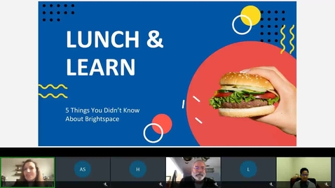 Thumbnail for entry February Lunch and Learn: 5 Things You Didn't Know About Brightspace