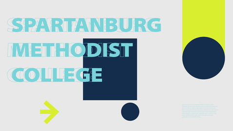 Thumbnail for entry Spartanburg Methodist College | Campus Tour