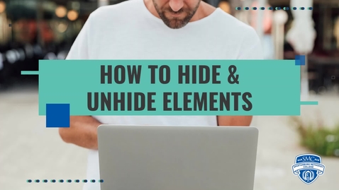 Thumbnail for entry Brightspace Basics: How To Hide &amp; Unhide Elements