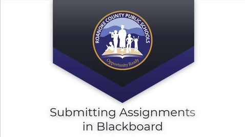 Thumbnail for entry Submitting Assignments in Blackboard