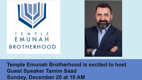 Thumbnail for Tamim Saad - Brotherhood Speaker Series (20 December 2020)