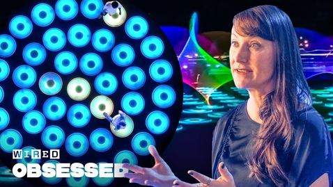 Thumbnail for entry How This Woman Makes Mesmerizing Light Sculptures | Obsessed | WIRED