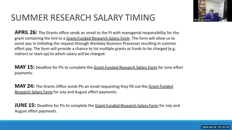 Thumbnail for entry Managing Grants/Awards in Workday - Summer Activity Pay