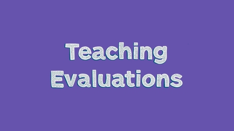 Thumbnail for Teaching Evaluations