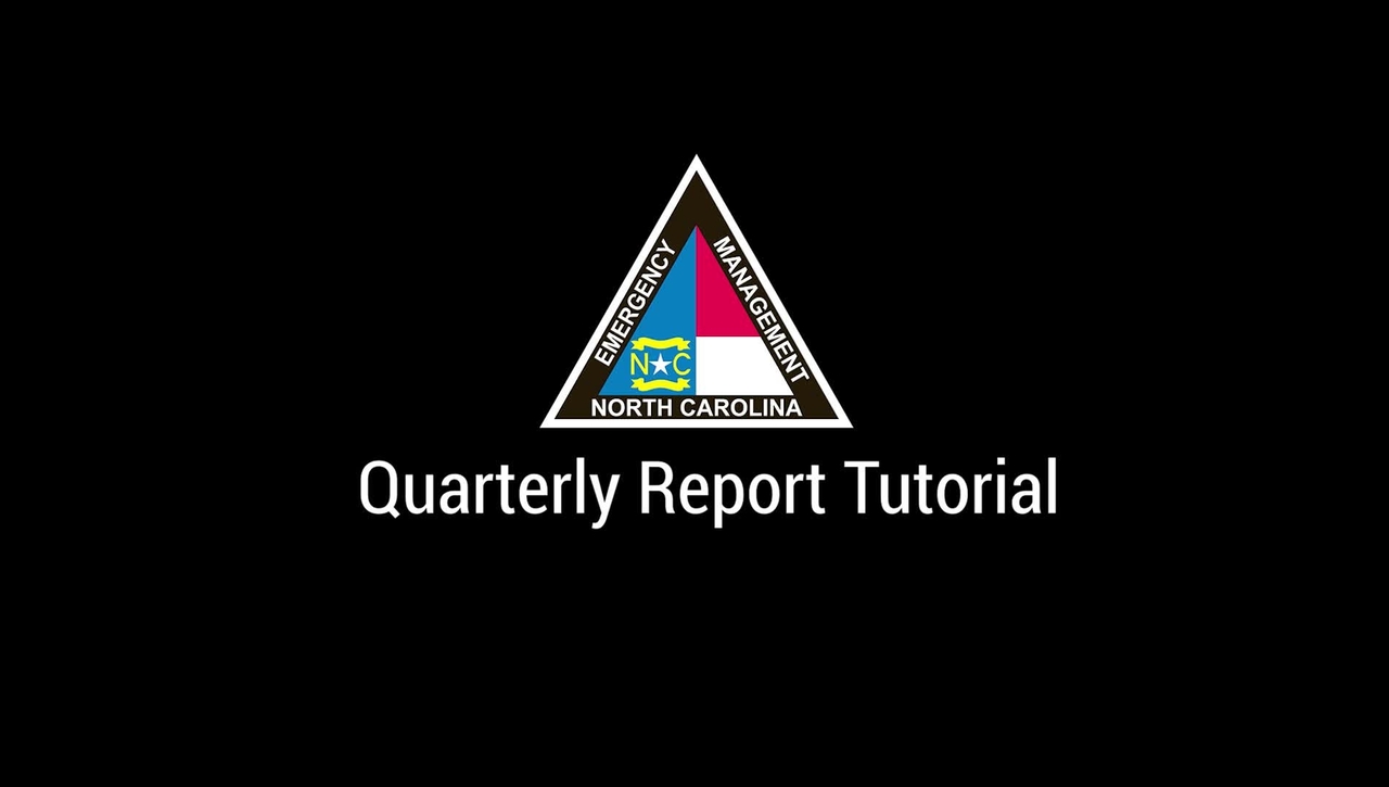 NCEM - Quarterly Report Tutorial