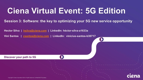 Thumbnail for entry S3P2: Planificación dinámica, network slicing y operaciones Zero Touch para el éxito de 5G