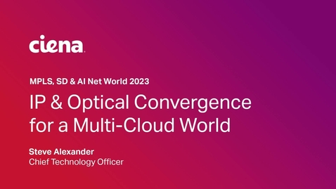 Thumbnail for IP &amp; Optical Convergence for a Multi-Cloud World